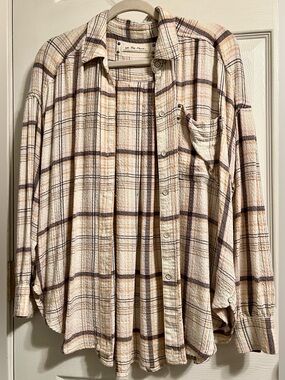 We The Free Plaid Button-Up Shirt